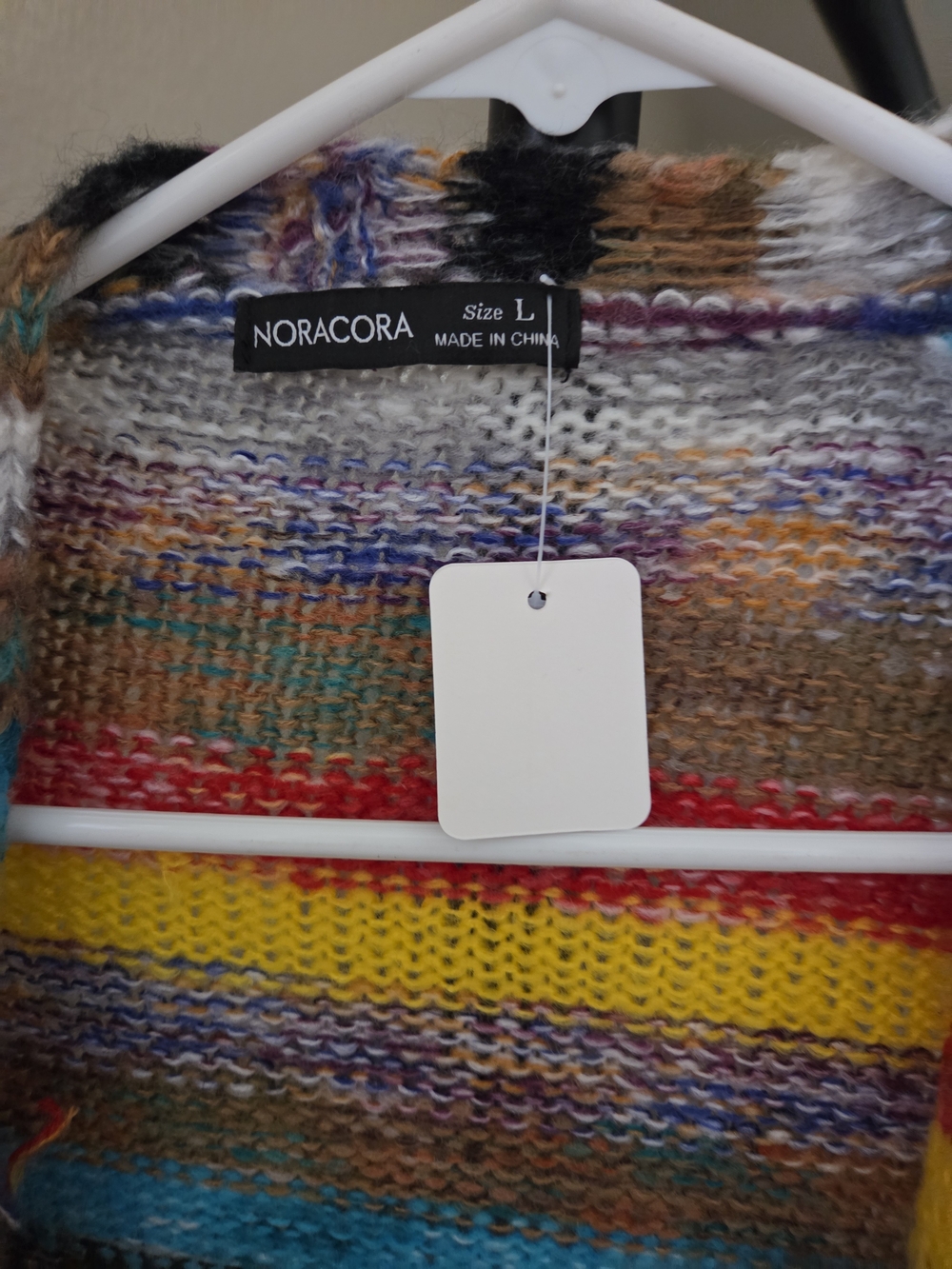 Amazon Noracora Multicolor Striped Knit Cardigan